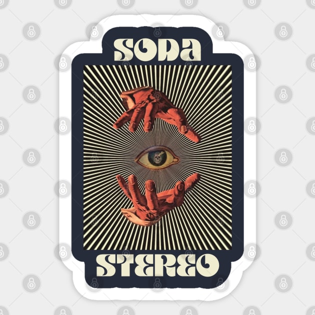 Hand Eyes Soda Stereo Sticker by Kiho Jise